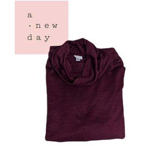 A New Day Wine Turtleneck Tunic M